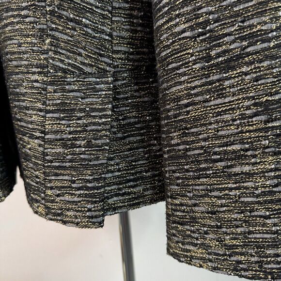Lafayette 148 Jacket Metallic Tweed Blazer Classic Luxe Size 8 Evening Holiday - Picture 7 of 16